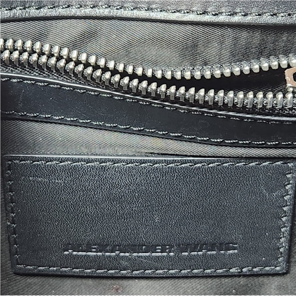 Alexander Wang Peach and Black Suede Crossbody Bag - Picture 10 of 12